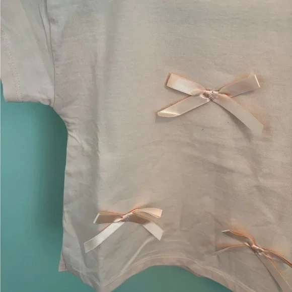 ZARA BOW T-SHIRT - Picture 6 of 9